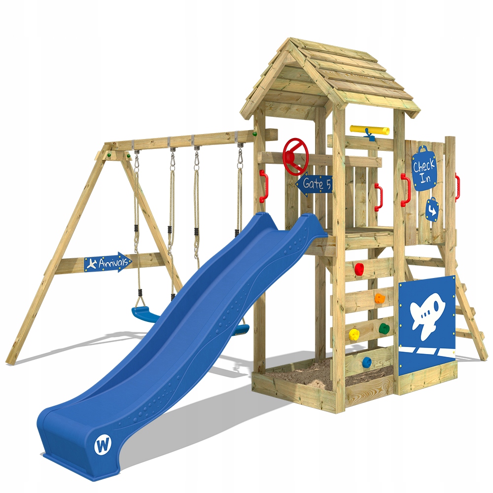 WICKEY MultiFlyer Deluxe drewniany plac zabaw