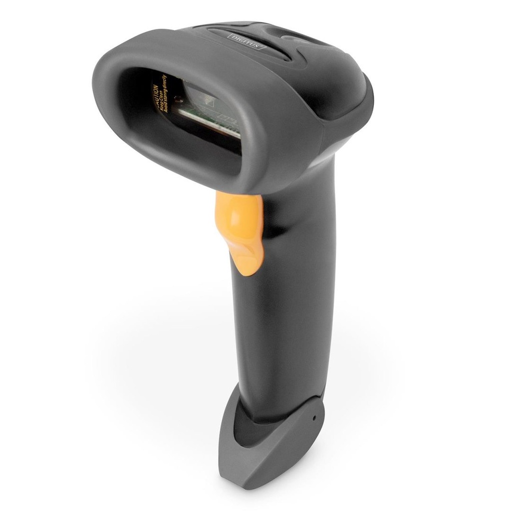 Czytnik kodów kreskowych DIGITUS przewodowy USB-RJ45 2m, 1D, stojak w zesta