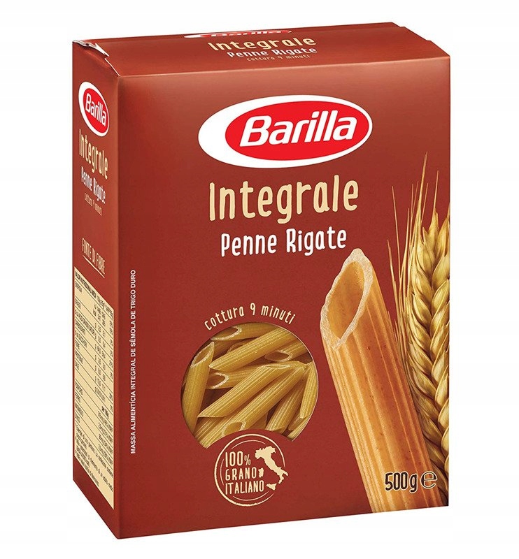 Barilla Penne Rigate pełnoziarnisty 500g makaron