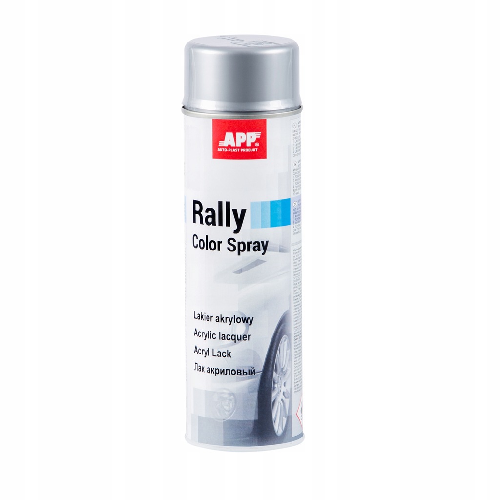 Lakier akrylowy Rally spray 600ml APP SREBNY