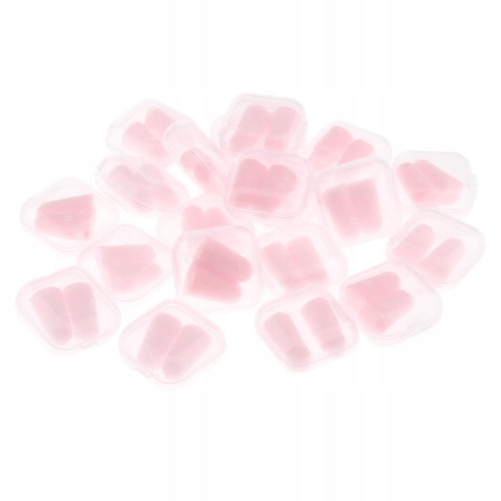 Pack of 40 Foam Ear for Sleeping, Light Pink