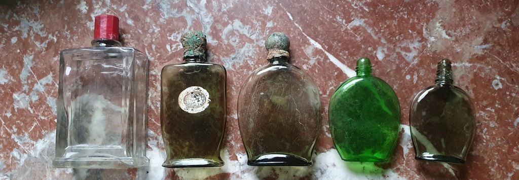 buteleczki po perfumach MOUSON - przedwojenne oryginał !!