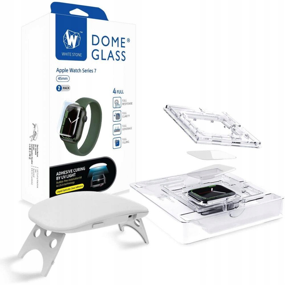 SZKŁO WHITESTONE DOME GLASS BEZEL APPLE WATCH 7