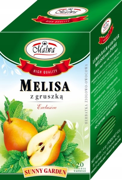 Malwa Melisa z pomarańczą herbata owocowa 20