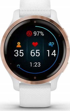 GARMIN Smartwatch Venu 2S Biały Różowo-złoty