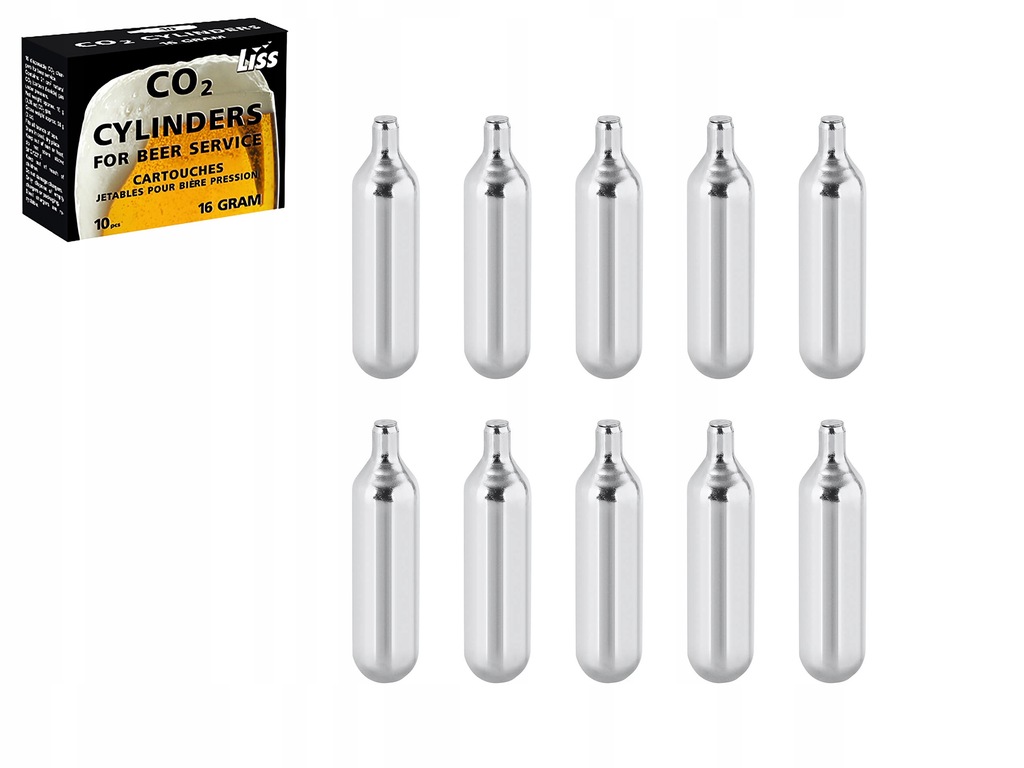 NABOJE CO2 DO NALEWAKA DO PIWA 10 x 16g CO2