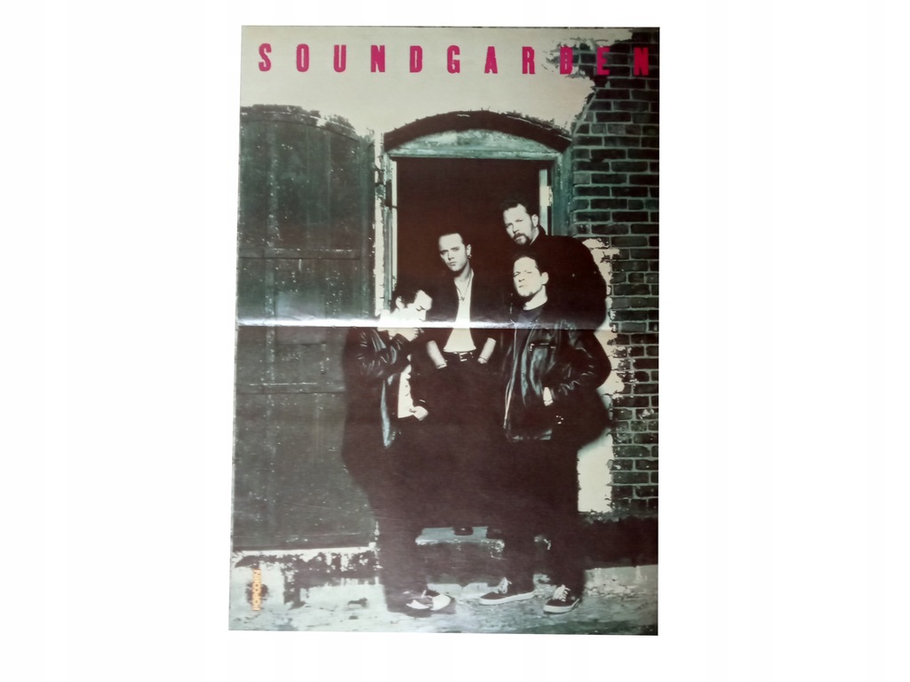 Stary plakat dwustronny SOUNDGARDEN 28 x 41 cm