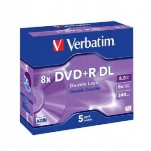 DVD+R DL Verbatim 8x 8.5GB Case 5 MATT SILVER