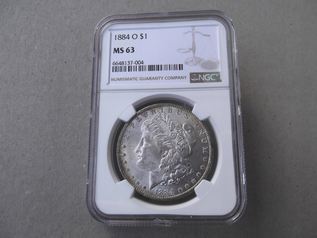 USA 1 dolar 1884 O Morgan NGC MS63