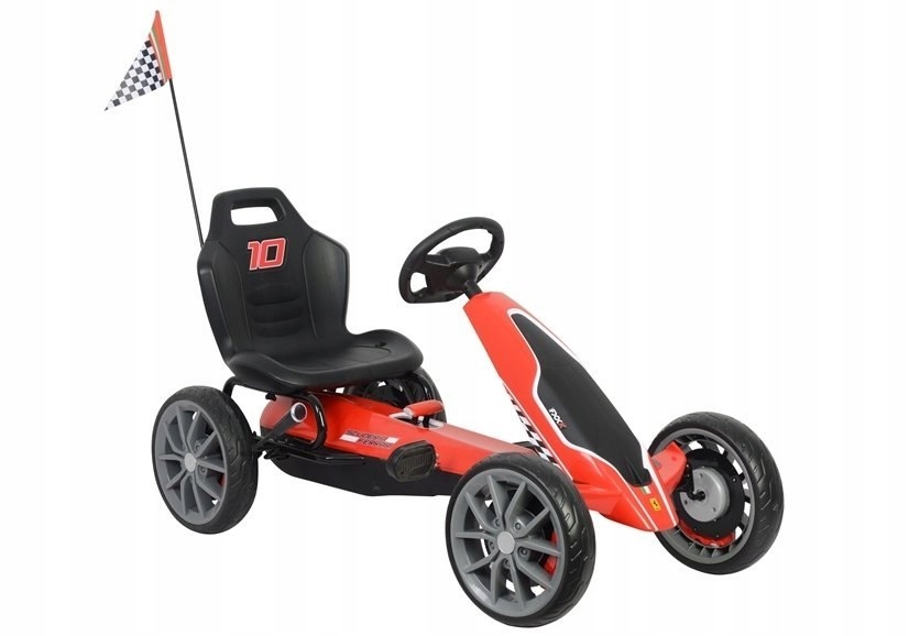 GOKART NA PEDAŁY FERRARI CZERWONY