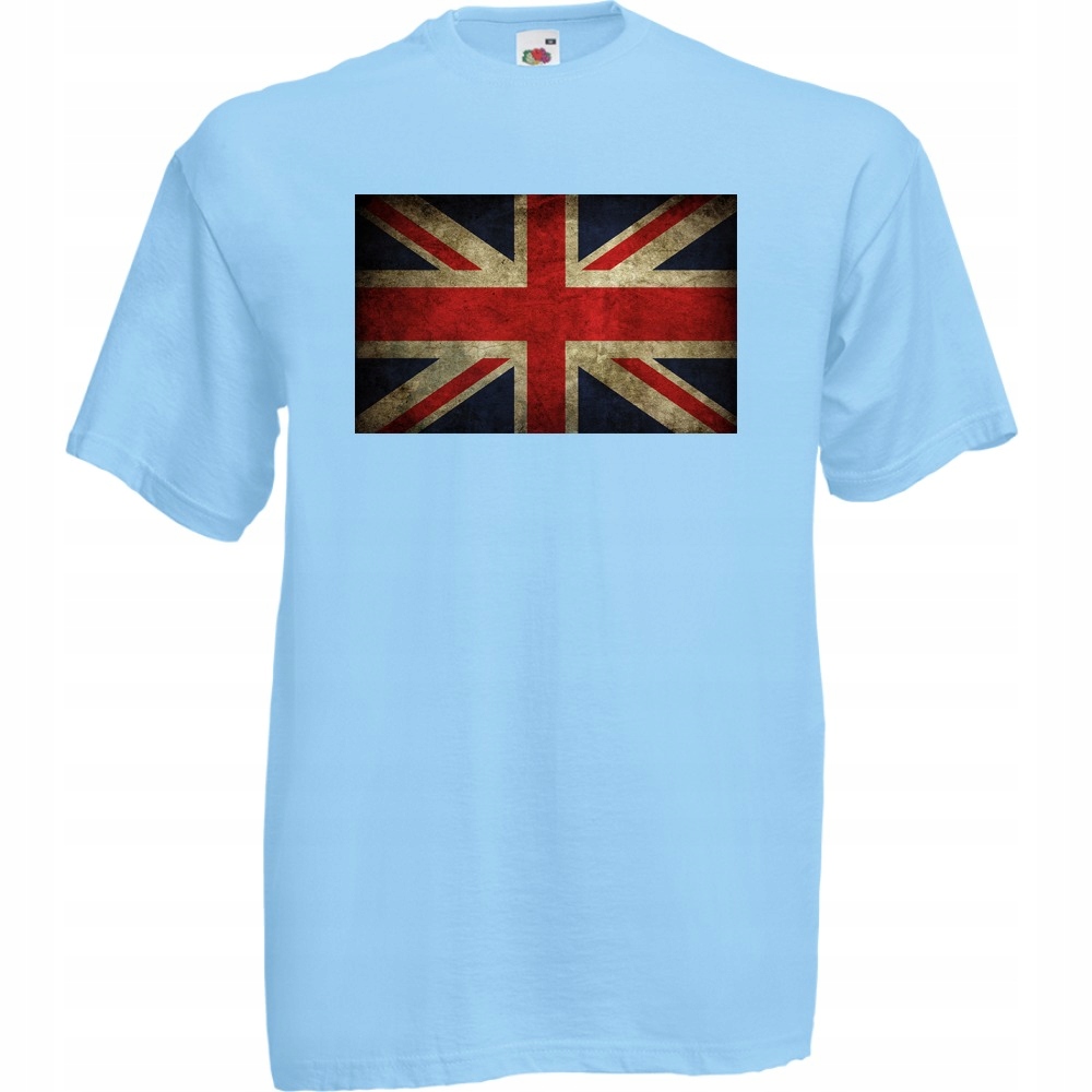 Koszulka flaga UK Wielka Brytania XL błękitna