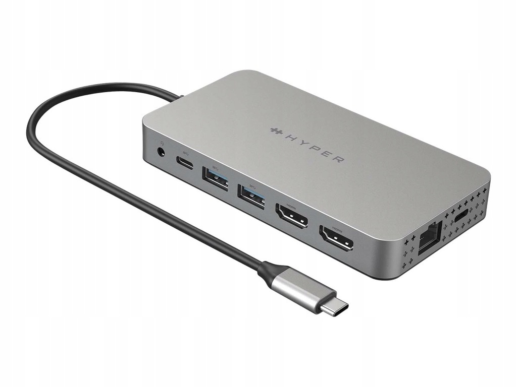 Uniwersalna Stacja Dokująca HyperDrive USB-C 10w1 z Podwójnym HDMI i Portam