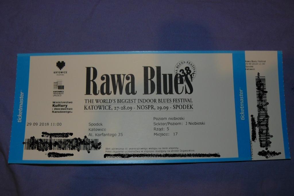 Rawa Blues Festival 2018 - bilet - OKAZJA!