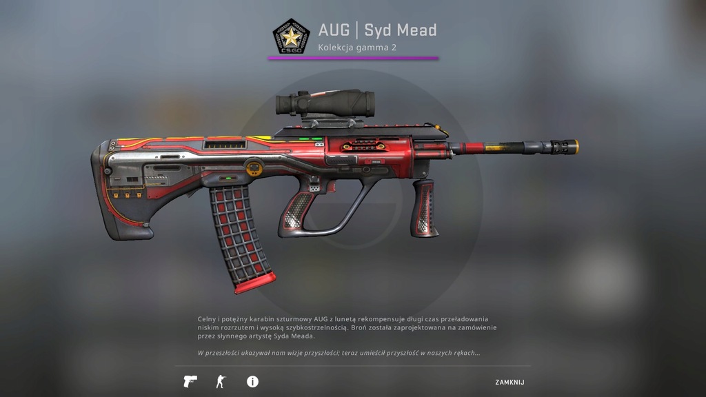 SKIN CSGO AUG Syd Mead 7804044277 oficjalne archiwum