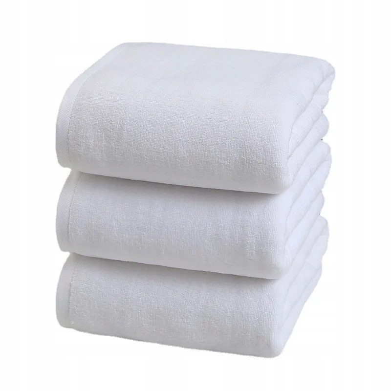 Cotton White Black Bath Face Towel Water Absorbing