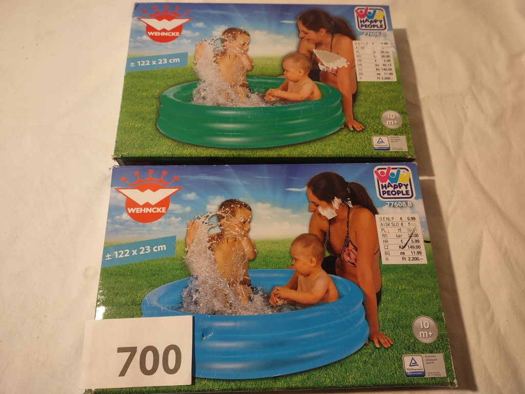 basen baseny 2 sztuki zestaw (700)