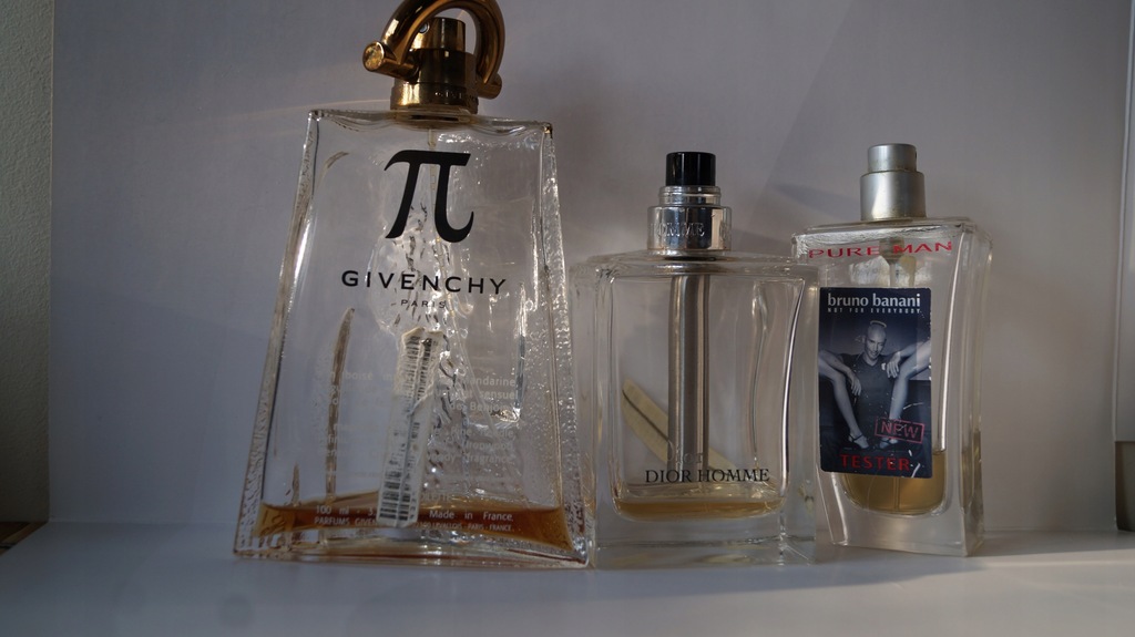 Bruno Banani Pure Man, Givenchy Pi Man, Dior Homme