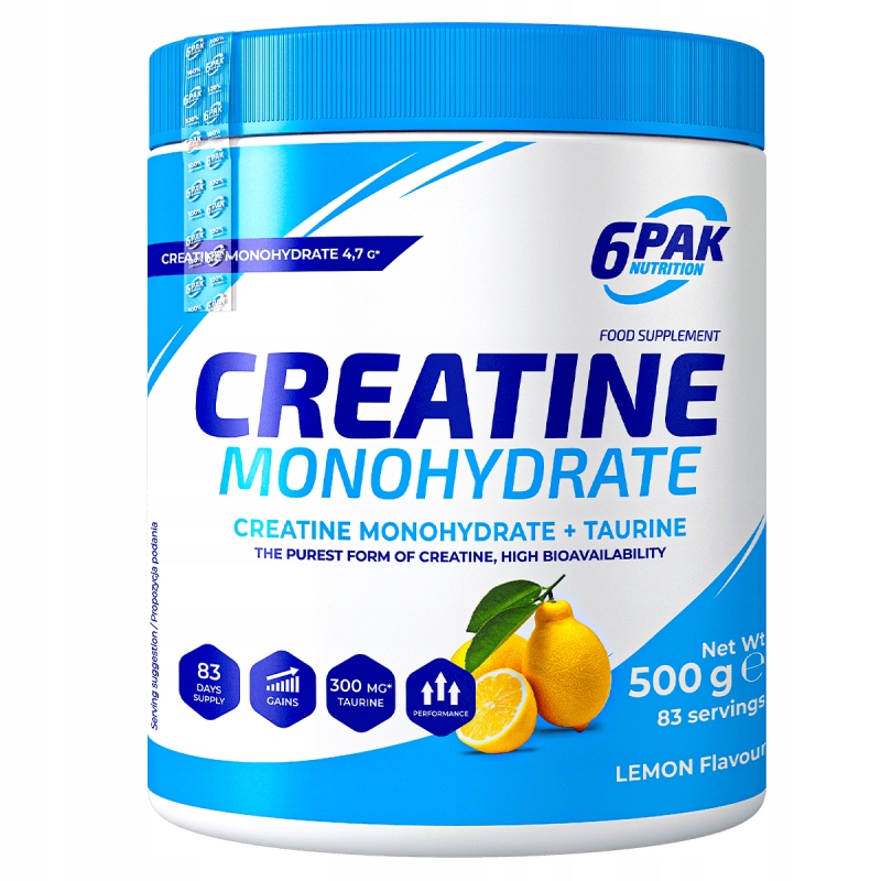 6PAK CREATINE MONOHYDRATE 500g CYTRYNA