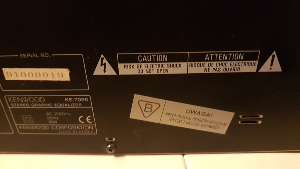 KENWOOD KE7090 KOREKTOR DŹWIĘKU,EQUALIZER. 8389824575 oficjalne