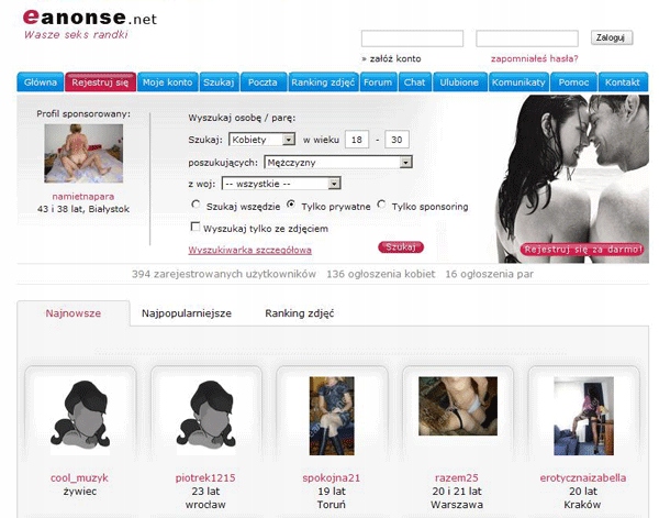 Działający portal randkowy eanonse.net