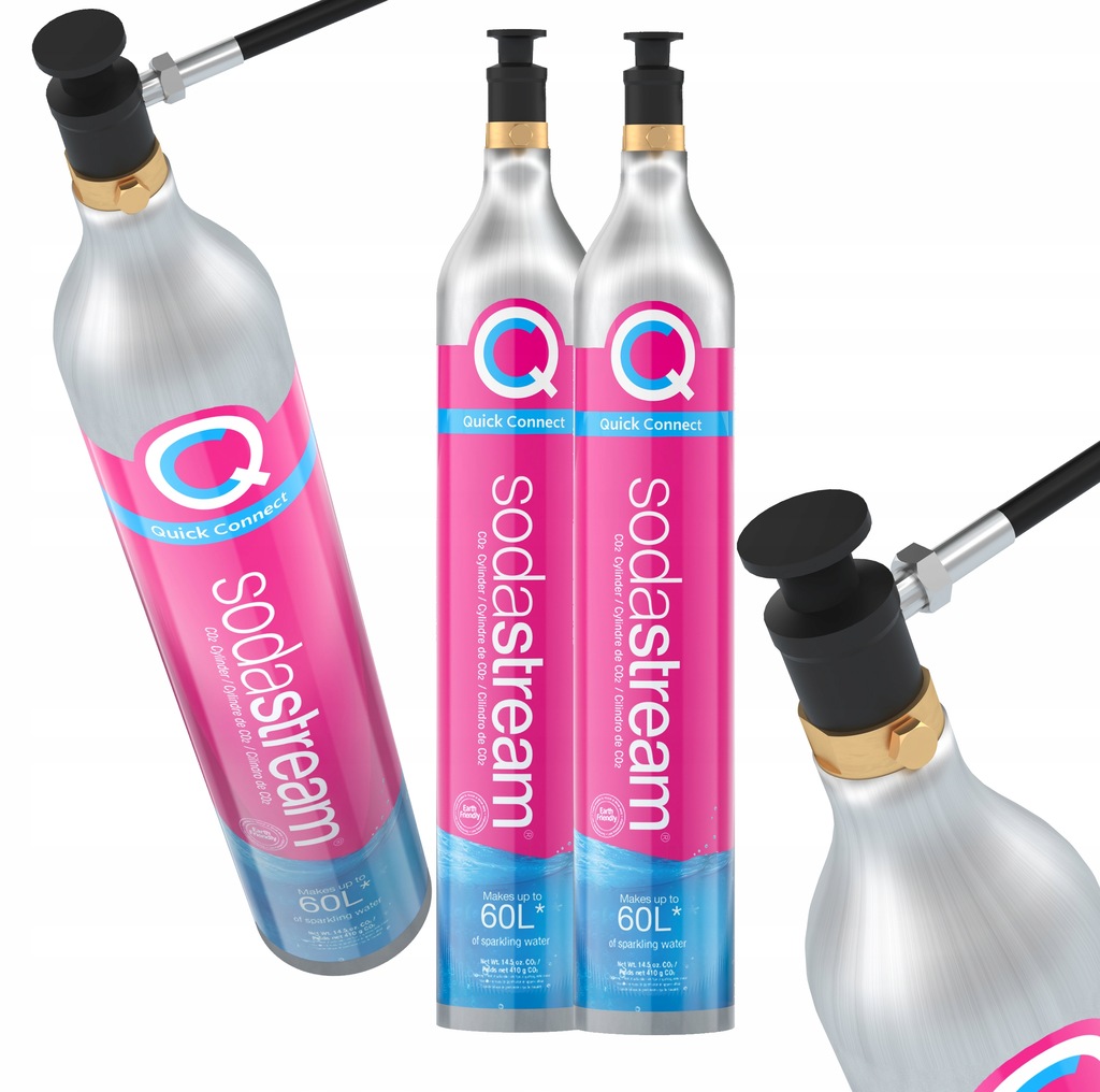 CYLINDER SODASTREAM GAZ BUTLA NABÓJ CO2 RÓŻOWY 12559975336
