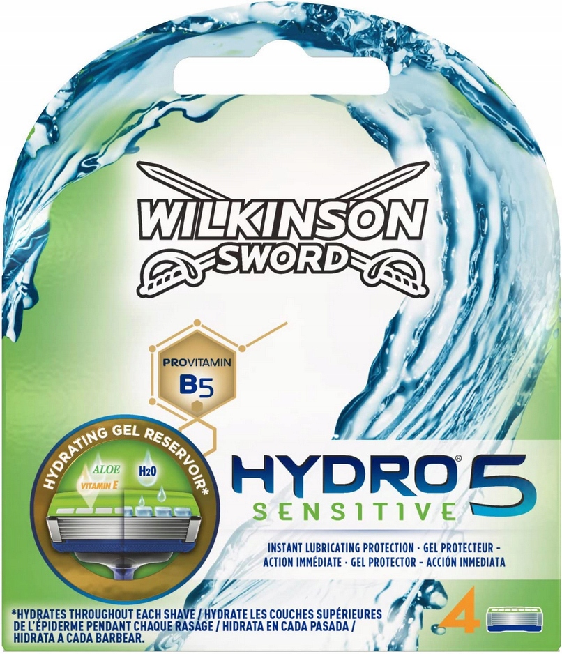 4x OSTRZA WKŁADY WILINSON HYDRO 5 SENSITIVE