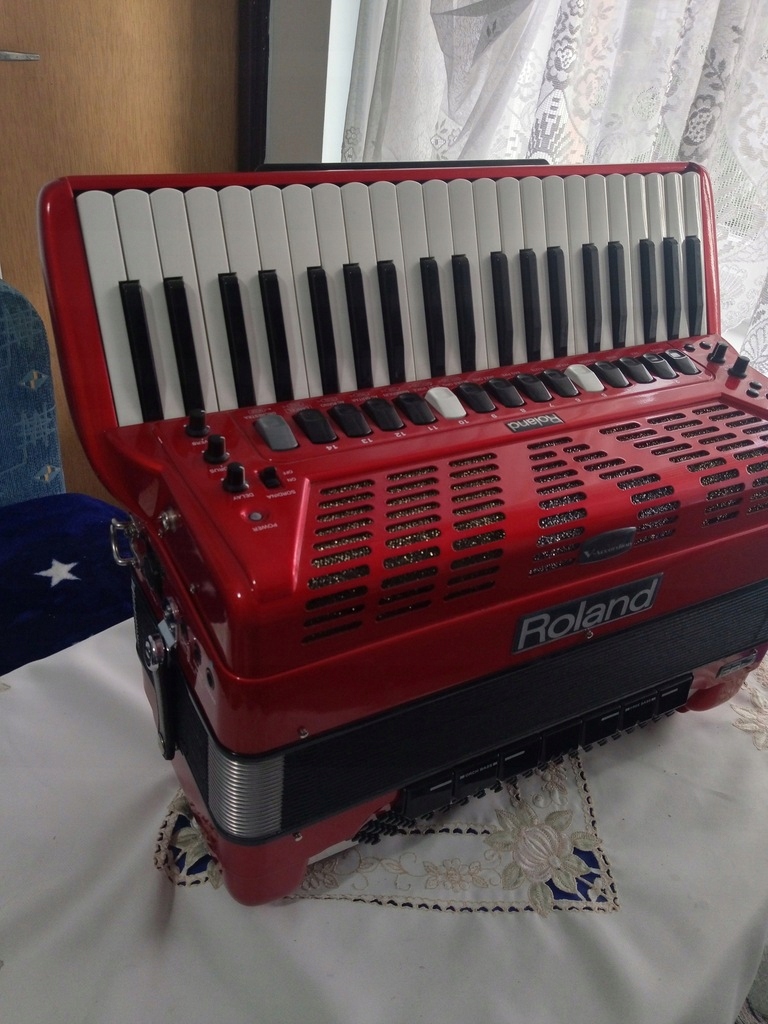 Akordeon włoski Roland FR -7 - 13163978418 - oficjalne archiwum Allegro