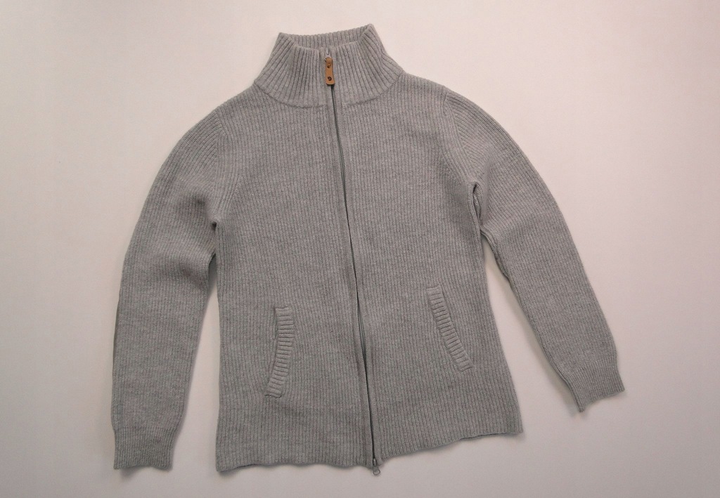 Sweter Fjallraven OVIK SNOW CARDIGAN Wool Wełniany