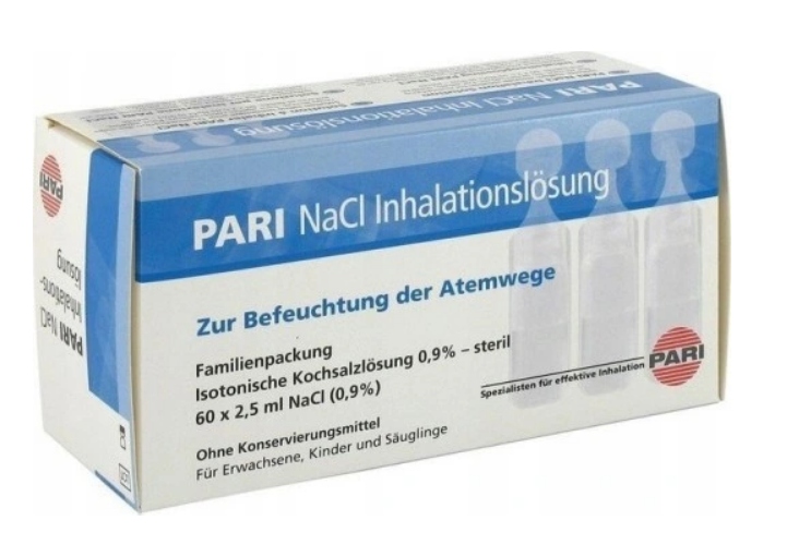 PARI NACL AMPUŁKI DO INHALACJI 2,5ML X 60 DD298