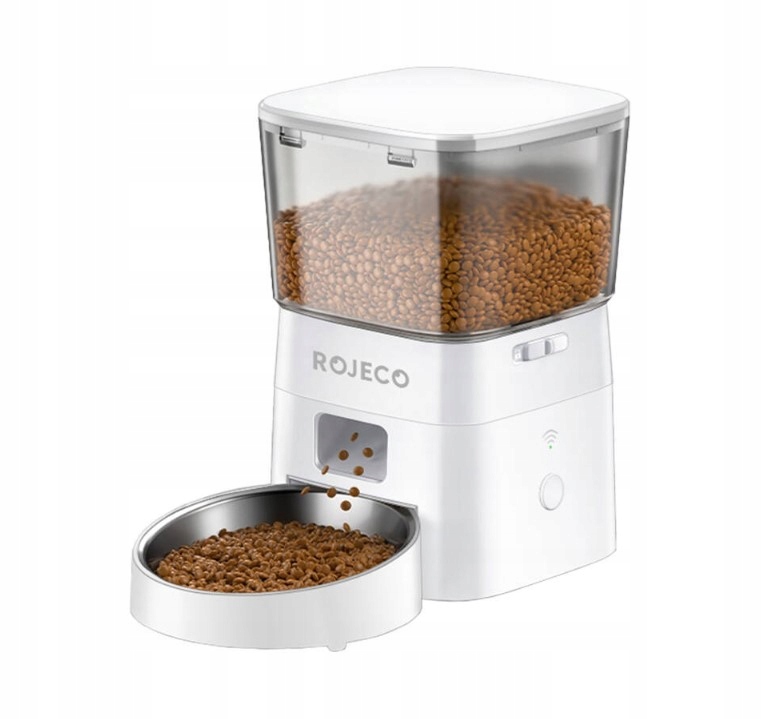 Automatyczny dozownik karmy Rojeco 2L WiFi (biały)
