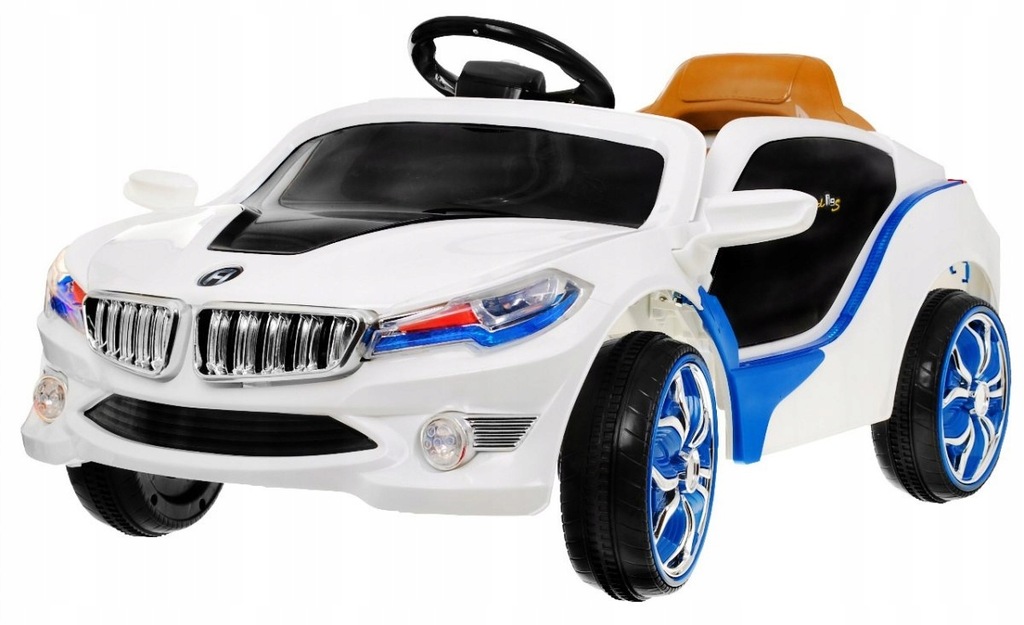 Pojazd Rapid Sportowe Autko Elektryczne Białe