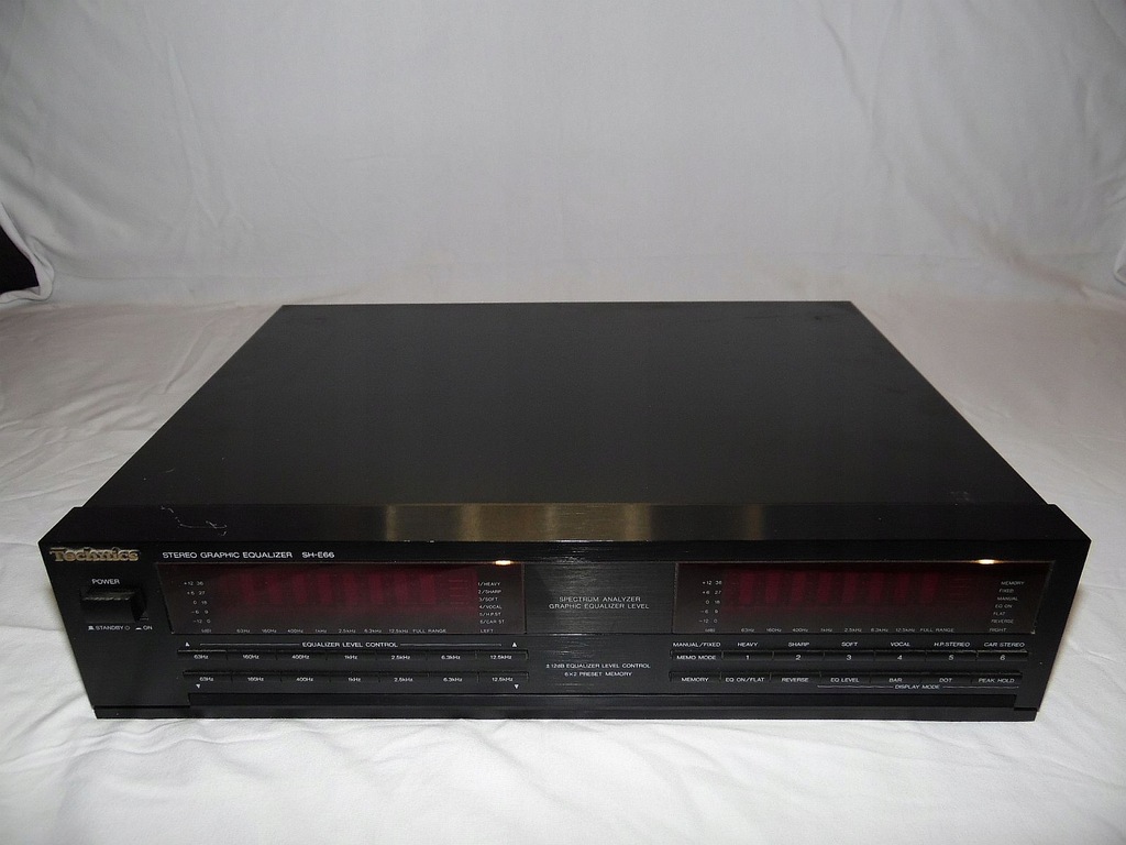 Korektor graficzny Technics SH-E66 2x7Band 2xwidmo Made in Japan MIDI 36cm
