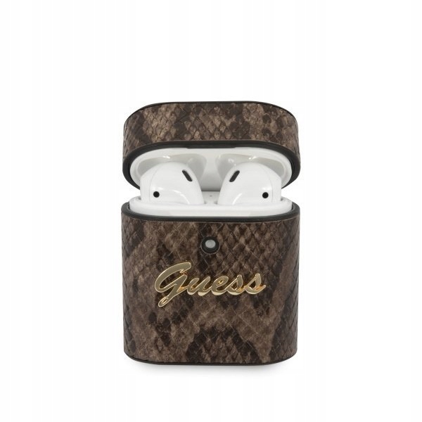 Guess Python Collection - Etui Airpods (brązowy)
