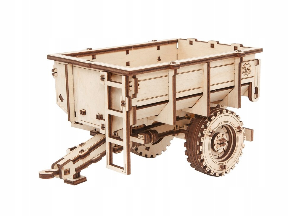 EWA Drewniane Puzzle Model 3D Przyczepa Traktora