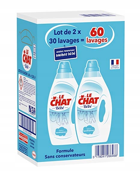 Le Chat Bebe Plyn Do Plukania 2x 1 60l Oficjalne Archiwum Allegro