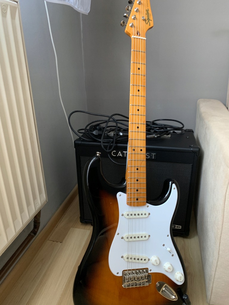 Gitara elektryczna Squier CV 50s strat MN 2TS 13143514445 oficjalne archiwum Allegro
