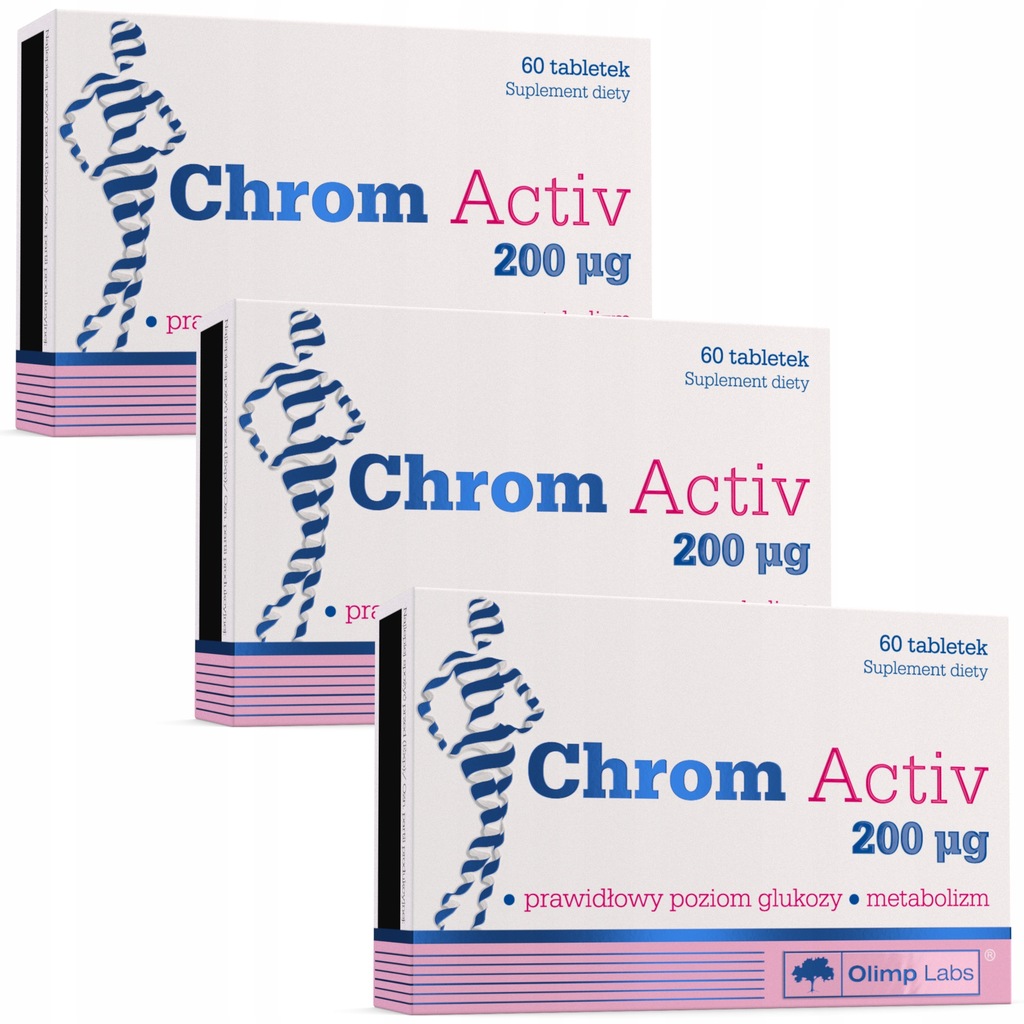 OLIMP CHROM ACTIV 3x60tabl METABOLIZM ODCHUDZANIE PIKOLINIAN CHROMU
