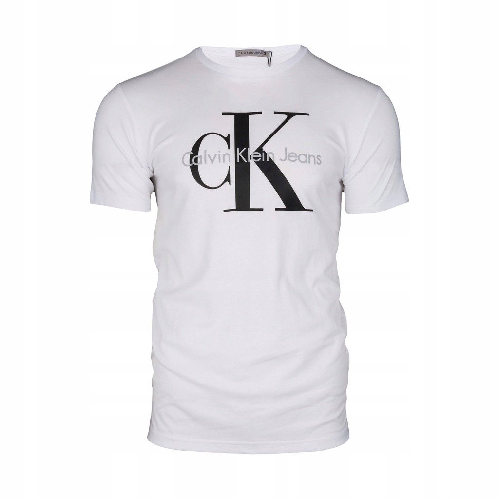 T-SHIRT Calvin Klein Jeans koszulka biała/ r L