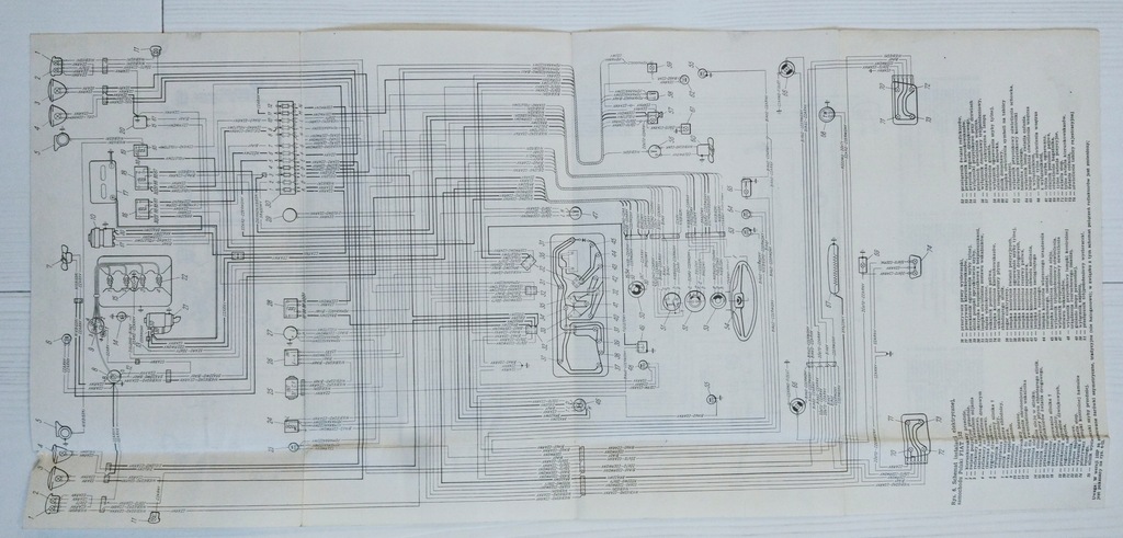 schemat instalacji elektrycznej Fiat FSO 8033619944