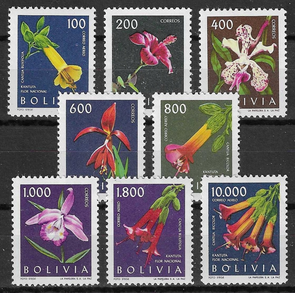 Boliwia 672-79 - kwiaty