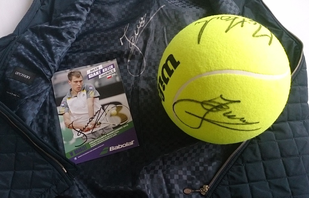 Jerzy Janowicz zestaw z autografami