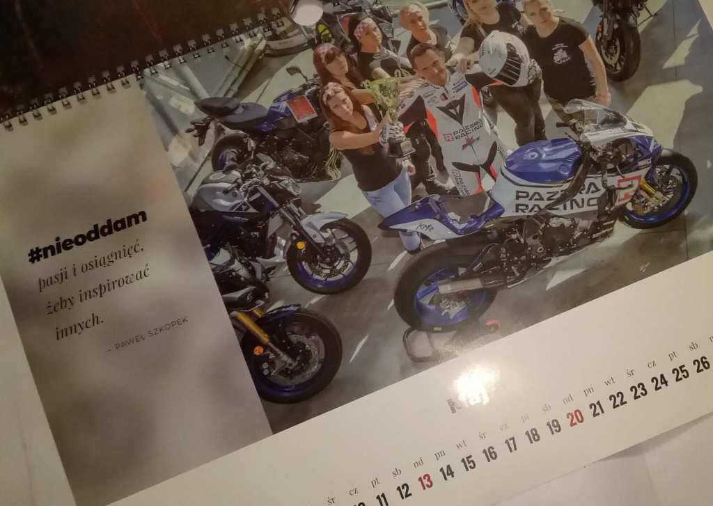 Kalendarz na 2018 rok - z autografem Daniela Pilca