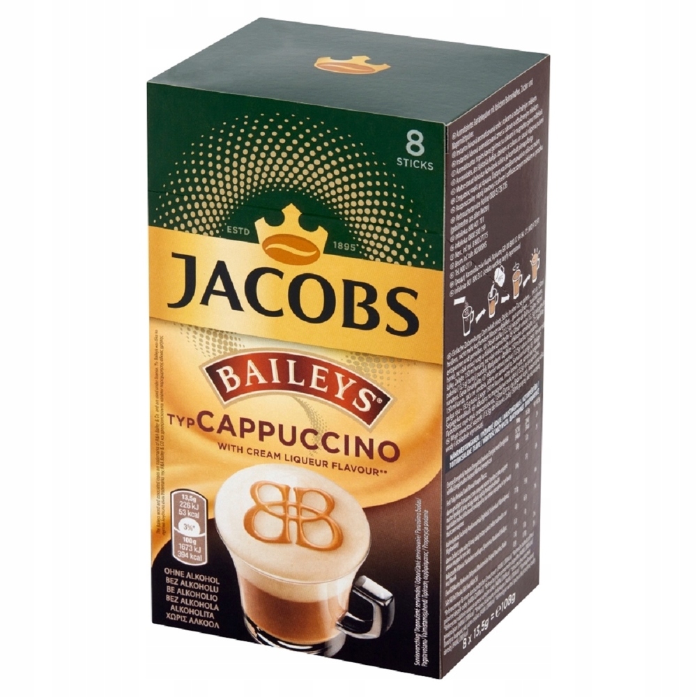 JACOBS Cappuccino Baileys 8 x 13,5g