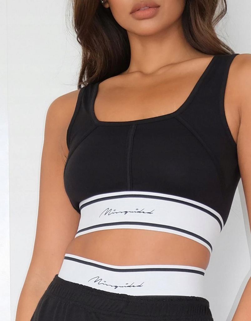 P0S014 MISSGUIDED__MK1 TOP RAMIĄCZKA LOGO__L