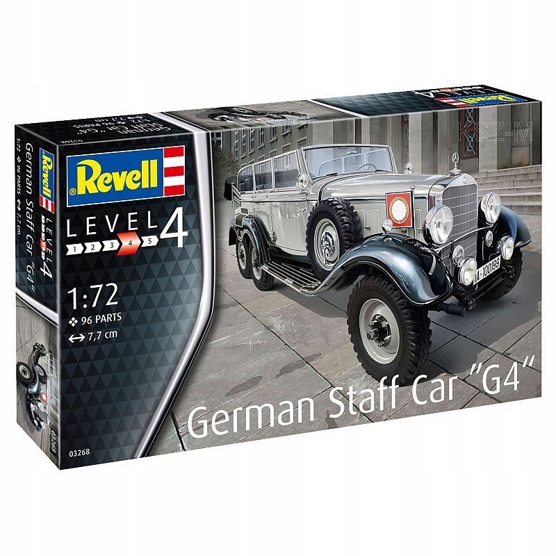 Купить REVELL 03268 - Немецкий штабной автомобиль G4 1/72: отзывы, фото, характеристики в интерне-магазине Aredi.ru