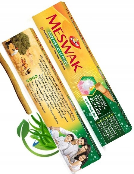 200G Meswak DUŻA ZIOŁOWA Pasta do Zębów MISWAK 200G DABUR