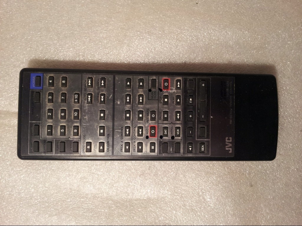 oryginalny pilot JVC RM-SE55U AUDIO wieża DR-E55