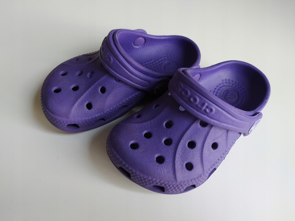 Crocs C6 / C7 klapki fioletowe 14 cm r. 22/23