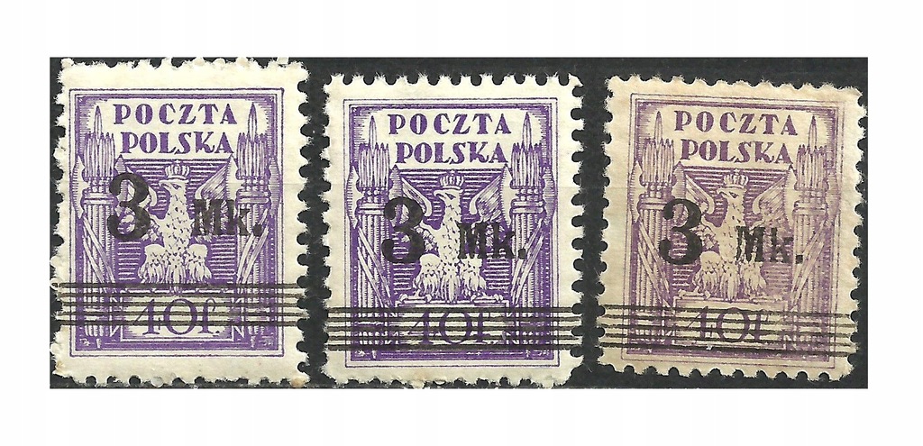 1921 Polska Fi.120 ** Odmiany WYDANIE PRZEDRUKOWE gwar. PZF