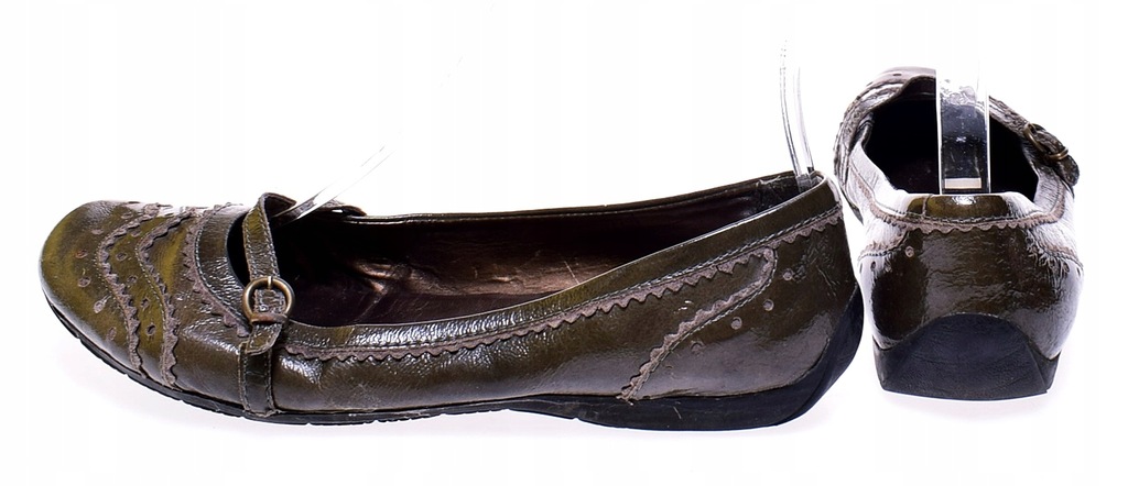 9481-3 ...CLARKS... BALERINKI PASEK SPRZACZKA r.39